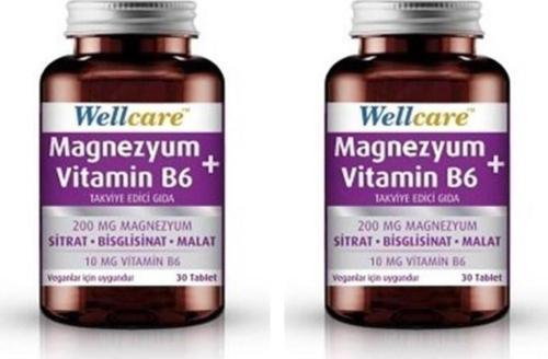 Magnezyum + Vitamin B6 30 Tablet 2 Kutu