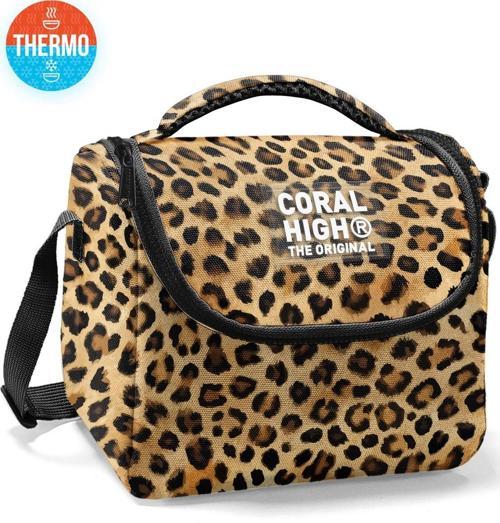 Kids Kahverengi Leopar Desenli Thermo Beslenme Çantası 22781