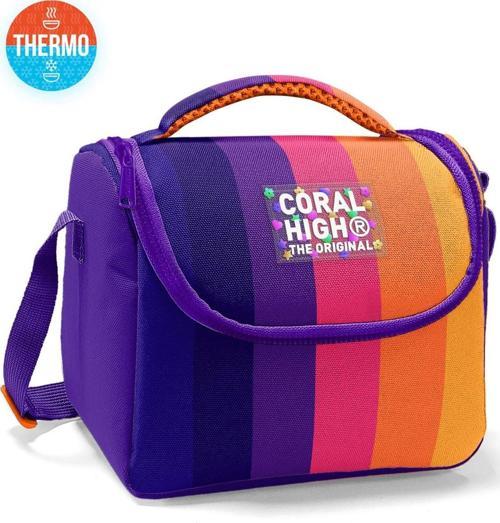 Kids Renkli Çizgili Thermo Beslenme Çantası 22774