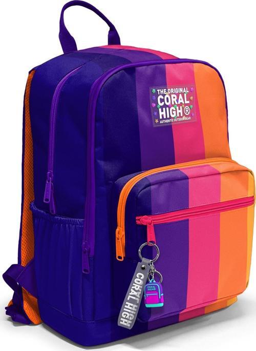 Renkli Çizgili Okul Sırt Çantası 23674