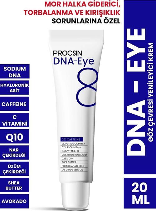 Procsın Hydro Solution Dna Eye Kırışıklık Ve Mor Halkalara Karşı Göz Çevresi Yenileyici Krem 20 Ml