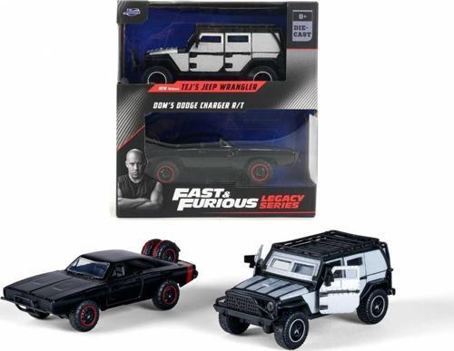 Jada 1/32 F&F Legacy Series Tej Jeep Wrangler / Dom Dodge Charger R/T