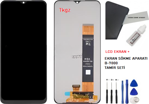 - Samsung Galaxy A13  - SM-A135 Lcd Ekran Dokunmatik   - A - Kalite + B-7000 + TAMİR SETİ