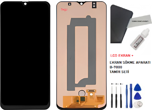 Samsung Galaxy A30S - SM-A307 Lcd Ekran Dokunmatik Orijinal Kalite + B-7000 + TAMİR SETİ