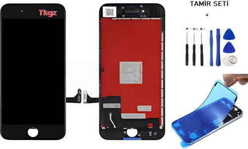 iPhone 8 Lcd Ekran Dokunmatik Orijinal Kalite + TAMİR SETİ + TOZ BANTI SİYAH