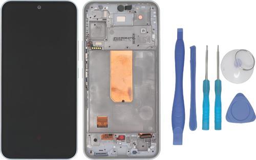 Samsung Galaxy A54 5G SM-A546 Lcd Ekran Dokunmatik Orijinal Kalite BEYAZ ÇITALI + TAMİR SETİ