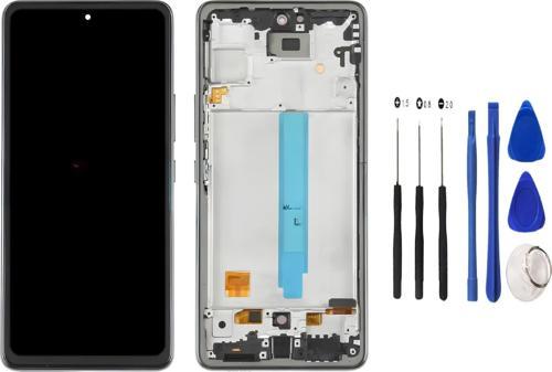 - Samsung Galaxy A53 -5G Lcd Ekran Dokunmatik   - A - Kalite ÇITALI SİYAH + TAMİR SETİ