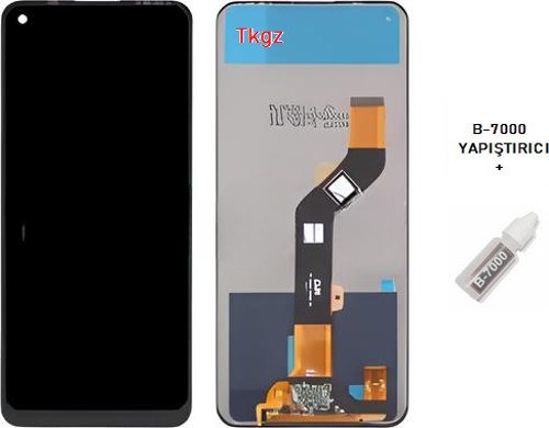 - Tecno Spark 7T PRO Lcd Ekran Dokunmatik -A- Kalite + B-7000