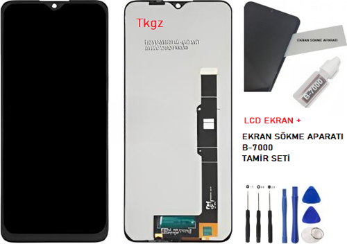 - TCL 20SE Lcd Ekran Dokunmatik -A- Kalite + B-7000 + TAMİR SETİ