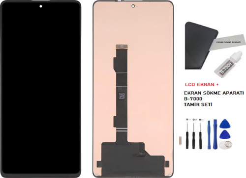 - Tecno Camon 30 PRO Lcd Dokunmatik Ekran TFT -A- Kalite + B-7000 + TAMİR SETİ