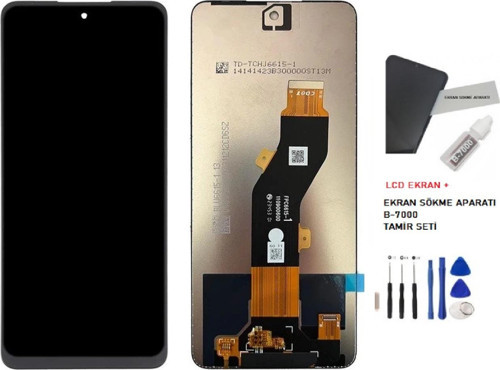 - Tecno Spark 20 Pro Lcd Dokunmatik Ekran -A- Kalite + B-7000 + TAMİR SETİ