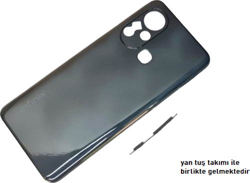 Infinix HOT 11S KASA Arka Pil Batarya Kapağı SİYAH