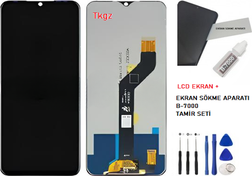 - Tecno Pova NEO Lcd Ekran Dokunmatik -A- Kalite + B-7000 + TAMİR SETİ