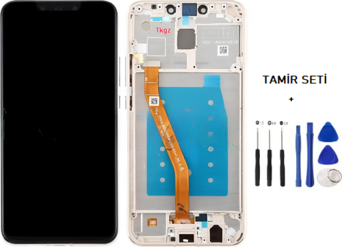 - Mate 20 Lite Lcd Ekran Dokunmatik Orijinal Kalite ÇITALI GOLD + TAMİR SETİ