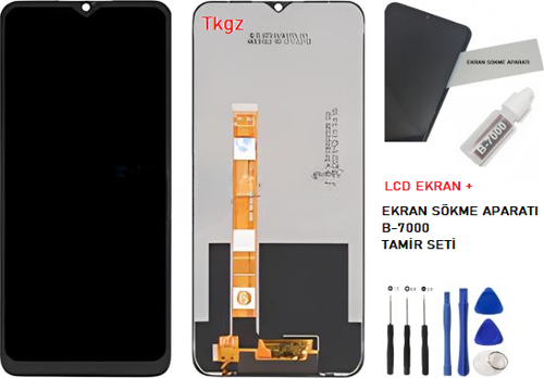 - Oppo A9 2020 Lcd Ekran Dokunmatik -A- Kalite + B-7000 + TAMİR SETİ