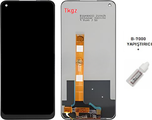 - Oppo Realme 7 Lcd Ekran Dokunmatik -A- Kalite + B-7000