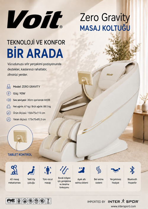 VOIT ZERO GRAVITY MASAJ KOLTUĞU/N KUMANDALI-BLUETOOTH