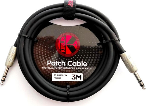 Ap-209pr-3m-bk Enstrüman Kablosu Stereo Single Patch Cable