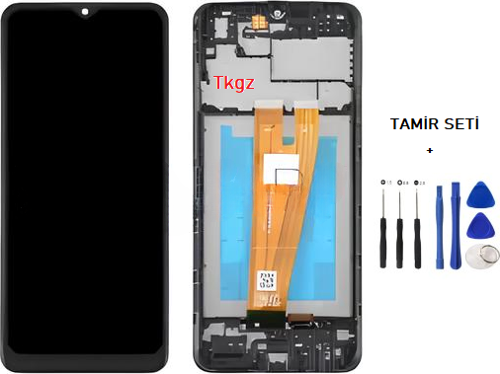 - Samsung Galaxy A04 - SM-A045 Uyumlu Lcd Ekran Dokunmatik Orijinal ÇITALI + TAMİR SETİ