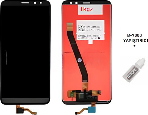- Huawei Uyumlu MATE 10 LİTE Lcd Ekran Dokunmatik -A- Kalite SİYAH + B-7000