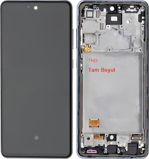 - Samsung Galaxy A72 - SM-A725 Uyumlu Lcd Ekran Dokunmatik Orijinal ÇITALI SİYAH