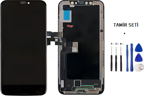 - iPhone X Uyumlu Lcd Ekran Dokunmatik Orijinal (JK MARKA) + TAMİR SETİ