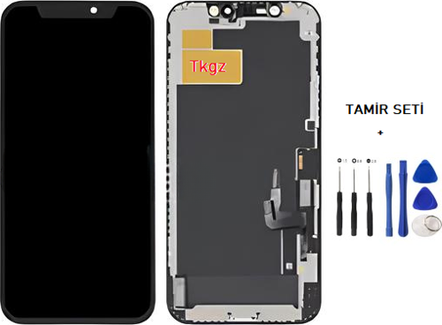 - iPhone 12 Uyumlu Lcd Ekran Dokunmatik Orijinal (GX MARKA) + TAMİR SETİ