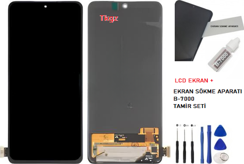 - Xiaomi Redmi NOTE 11 PRO  Uyumlu Lcd Ekran Dokunmatik Orijinal + B-7000 + TAMİR SETİ