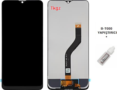 Samsung Galaxy A20S - SM-A207 Uyumlu Lcd Ekran Dokunmatik SERVİS Orijinali + B-7000