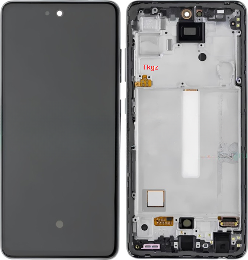 Samsung Galaxy A52 - SM-A525 Uyumlu Lcd Ekran Dokunmatik SERVİS Orijinali ÇITALI SİYAH