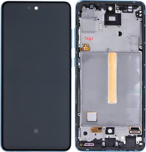 Samsung Galaxy A52 - SM-A525 Uyumlu Lcd Ekran Dokunmatik SERVİS Orijinali ÇITALI MAVİ