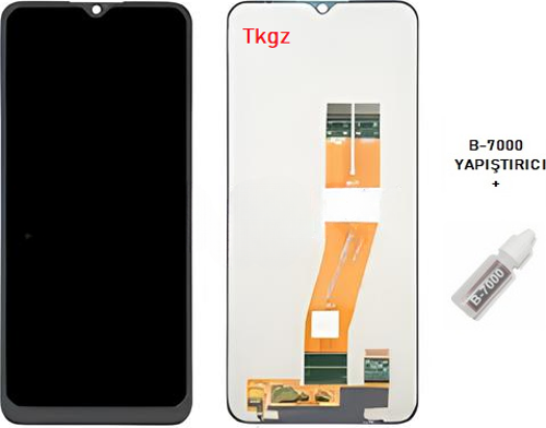 Samsung Galaxy A02S - SM-A025 Uyumlu Lcd Ekran Dokunmatik SERVİS Orijinali + B-7000