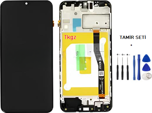 Samsung Galaxy M20 - SM-M205 Uyumlu Lcd Ekran Dokunmatik SERVİS Orijinali ÇITALI + TAMİR SETİ