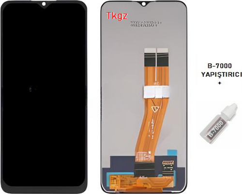 Samsung Galaxy A03 - SM-A035 Uyumlu Lcd Ekran Dokunmatik SERVİS Orijinali + B-7000