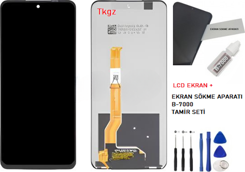 Oppo Realme C55 Uyumlu Lcd Ekran Dokunmatik SERVİS Orijinali + B-7000 + TAMİR SETİ