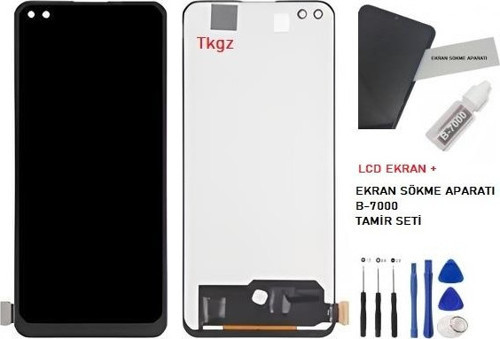 Oppo Reno 4 LİTE Uyumlu Lcd Ekran Dokunmatik SERVİS Orijinali + B-7000 + TAMİR SETİ