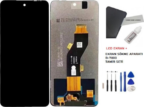 İnfinix Hot 40İ Lcd Dokunmatik EkranSERVİS Orijinali + B-7000 +TAMİR SETİ