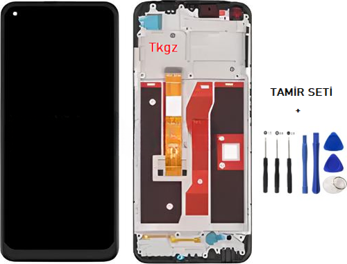 Oppo A55 Uyumlu Lcd Ekran Dokunmatik SERVİS Orijinali ÇITALI + TAMİR SETİ