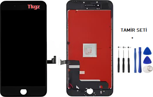 iPhone 8 PLUS Uyumlu Lcd Ekran Dokunmatik A+A KALİTE (LW MARKA) SİYAH + TAMİR SETİ