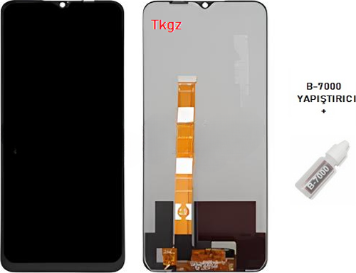 Oppo A16 Uyumlu Lcd Ekran Dokunmatik SERVİS Orijinali + B-7000