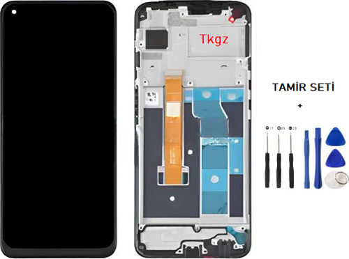 Oppo Realme 6 Uyumlu Lcd Ekran Dokunmatik SERVİS Orijinali ÇITALI + TAMİR SETİ