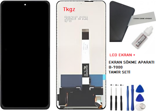 Xiaomi Mİ 10T LİTE Uyumlu Lcd Ekran Dokunmatik SERVİS Orijinali + B-7000 + TAMİR SETİ