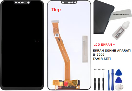 Huawei Nova 3İ Uyumlu Lcd Ekran Dokunmatik SERVİS Orijinali + B-7000 + TAMİR SETİ