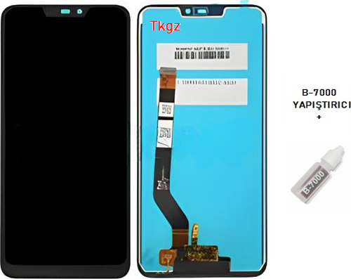 Honor 8C Uyumlu Lcd Ekran Dokunmatik SERVİS Orijinali + B-7000