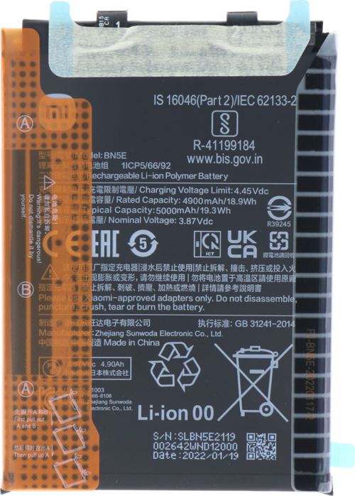 Xiaomi POCO X4 PRO - BN 5E - Uyumlu Batarya Pil Sıfır Orijinal