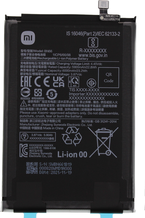 Xiaomi POCO C40 - BN 66 - Uyumlu Batarya Pil Sıfır Orijinal