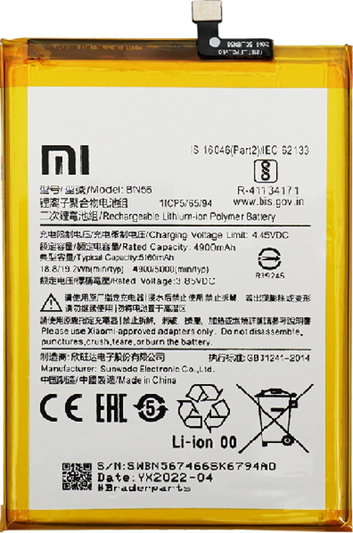 Xiaomi Redmi A1 PLUS - Uyumlu Batarya Pil Sıfır Orijinal