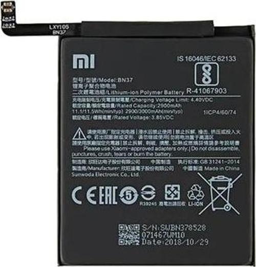 Xiaomi Redmi 6  - BN 37 - Uyumlu Batarya Pil Sıfır Orijinal