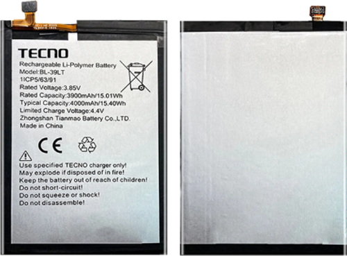 Tecno Camon 12 Uyumlu Batarya Pil Sıfır Orijinal