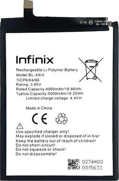 Infinix SMART HD 2021 Uyumlu Batarya Pil Sıfır Orijinal